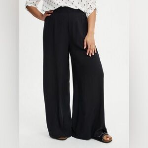 Torrid Black High-Rise Pull-On Wide-Leg Pant Size 2X